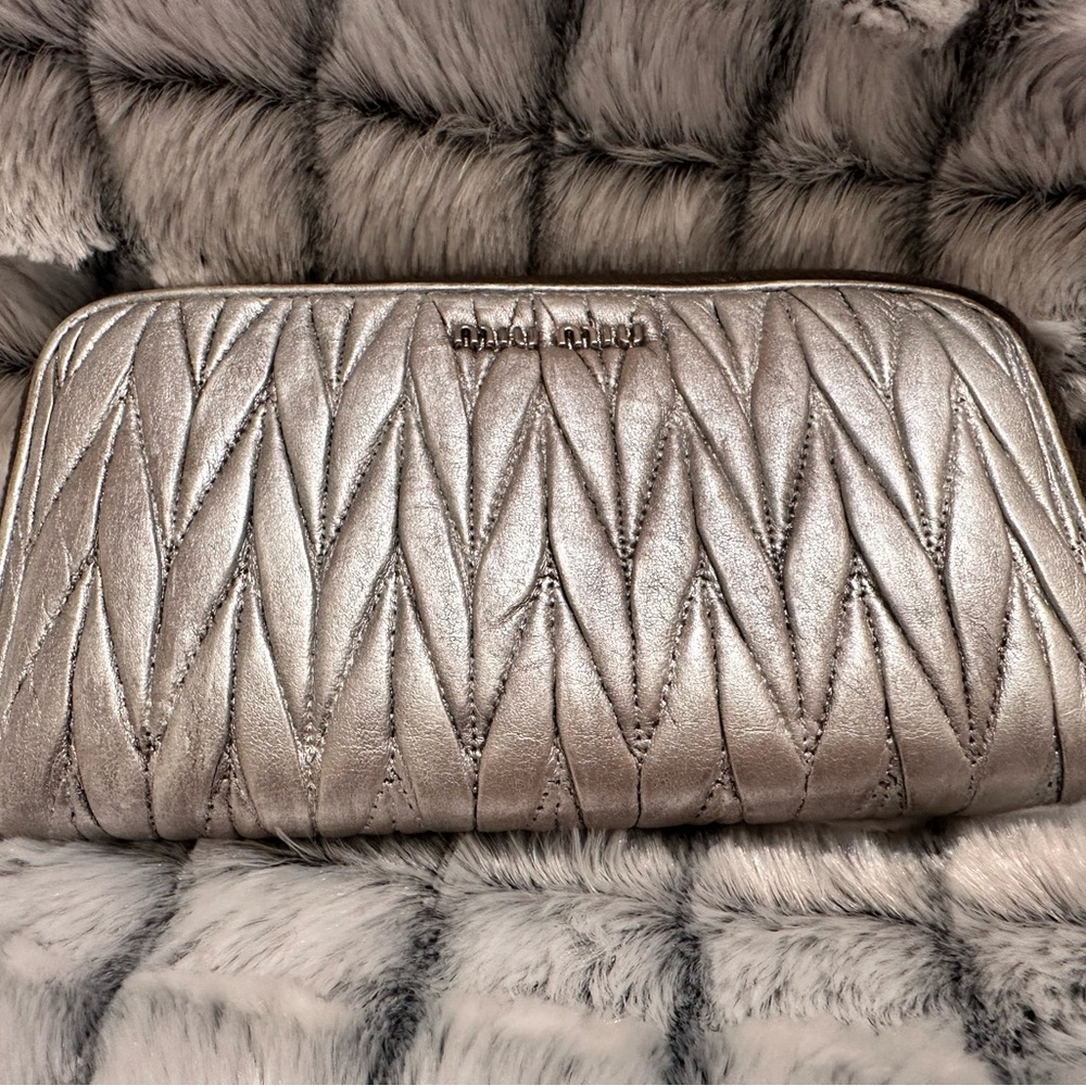 Miu Miu Matelassé Leather Wallet